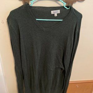 Croft & Barrow Deep V-neck - Medium - Dark Green